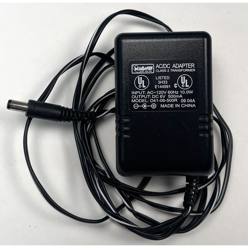 MAGNIF D41-06-500R Transformer AC/DC Wall Adapter for Leapfrog Pad Tablet 6V